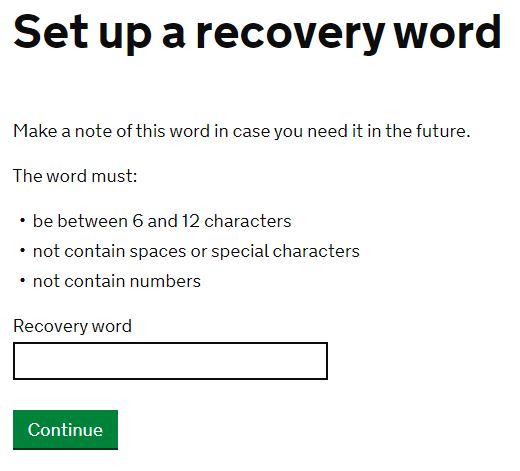Step 9 - Set up a recovery phrase